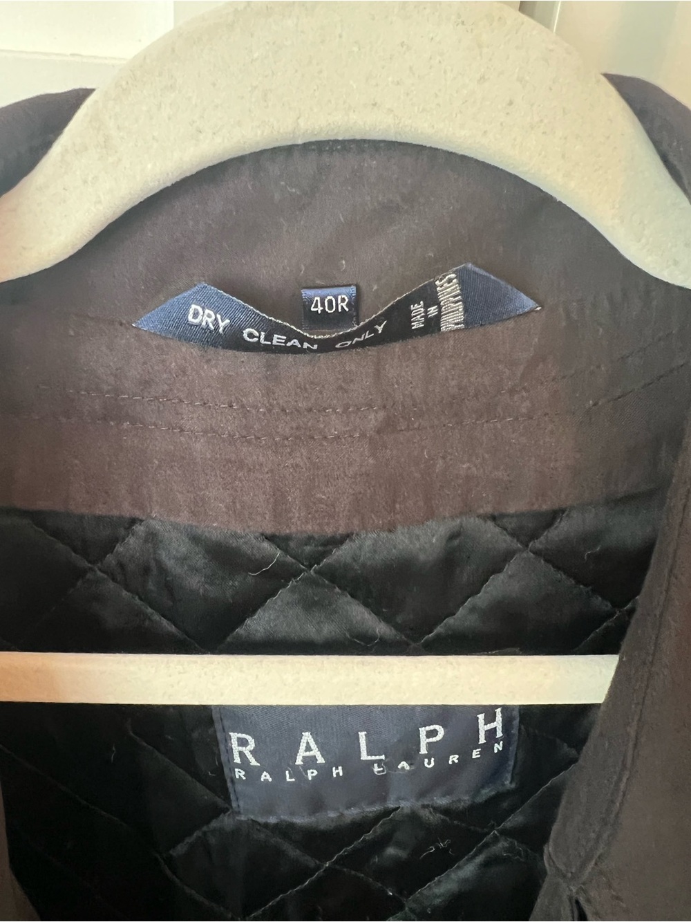Ralph Lauren Black Double-Breasted Trench Coat - Picture 8 of 8